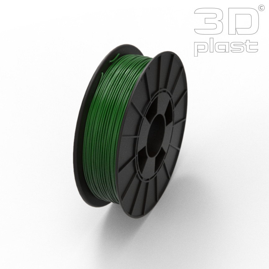 PLA(ПЛА) пластик 3Dplast філамент для 3D принтера,1.75 мм 0.85, хакі (мілітарі)