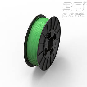 PLA(ПЛА) пластик 3Dplast філамент для 3D принтера,1.75 мм 0.85, прозорий-зелений