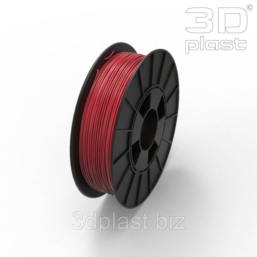 PLA(ПЛА) пластик 3Dplast філамент для 3D принтера,1.75 мм 0.85, бордовий