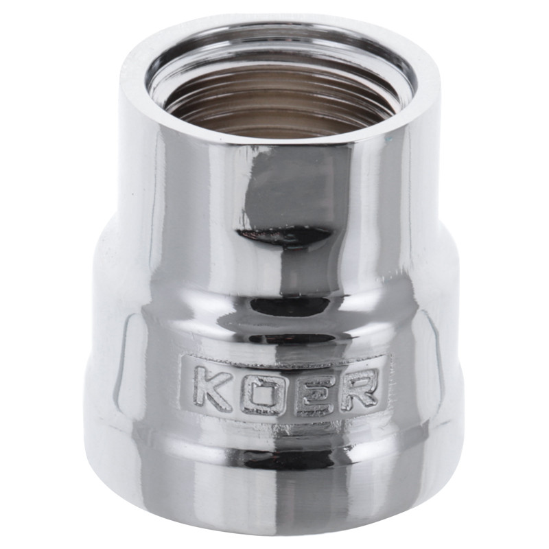 Муфта редукційна 1/2"х3/4" (хром) KOER KF.C0608.CHR (KF0122)