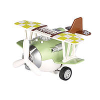 Самолет металический инерционный Same Toy Aircraft зеленый со светом и музыкой SY8015Ut-2, World-of-Toys