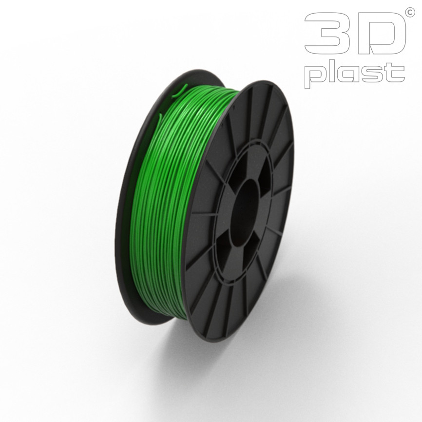 CoPET (PETg) пластик 3Dplast філамент для 3D принтера 1.75 мм 0.85 кг, зелений
