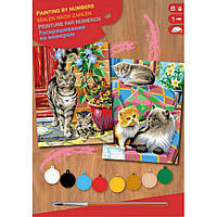 Набор для творчества Sequin Art PAINTING BY NUMBERS JUNIOR-PAIRS Коты SA0213, World-of-Toys