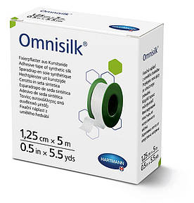 Пластир фіксуючий Omnisilk 1,25 см х 5 м зі штучного шовку
