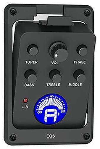 Активний передпідсилювач для акустичної гітари Fzone EQ-6 ACOUSTIC PREAMP w/TUNER, фото 1