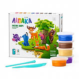 ЛІПАКА меганабір пластиліну Лісові звірі, фото 3