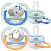 Пустышка Avent ортодонтическая Ultra Air I love для мальчиков 0-6 мес 2шт SCF080/01, World-of-Toys