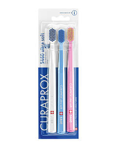 Набір зубних щіток Curaprox CS 5460/3 Ultra Soft, d 0,10 мм (3 шт)