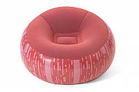 Надувное кресло BW 75052 велюровое (Светло-красный) от IMDI