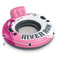Надувне крісло круг для плавання зі спинкою River Run Intex 56824 EU