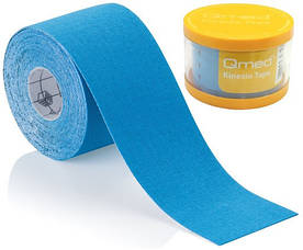 Кінезіотейп Qmed Kinesio Tape, блакитний