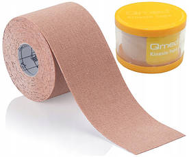 Кінезіотейп Qmed Kinesio Tape, бежевий