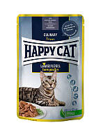 Влажный корм Happy Cat Culinary Land-Geflugel с птицей для кошек (кусочки в соусе) 85 г