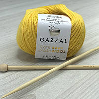 Пряжа Gazzal Baby Wool XL цвет 812 Желтый