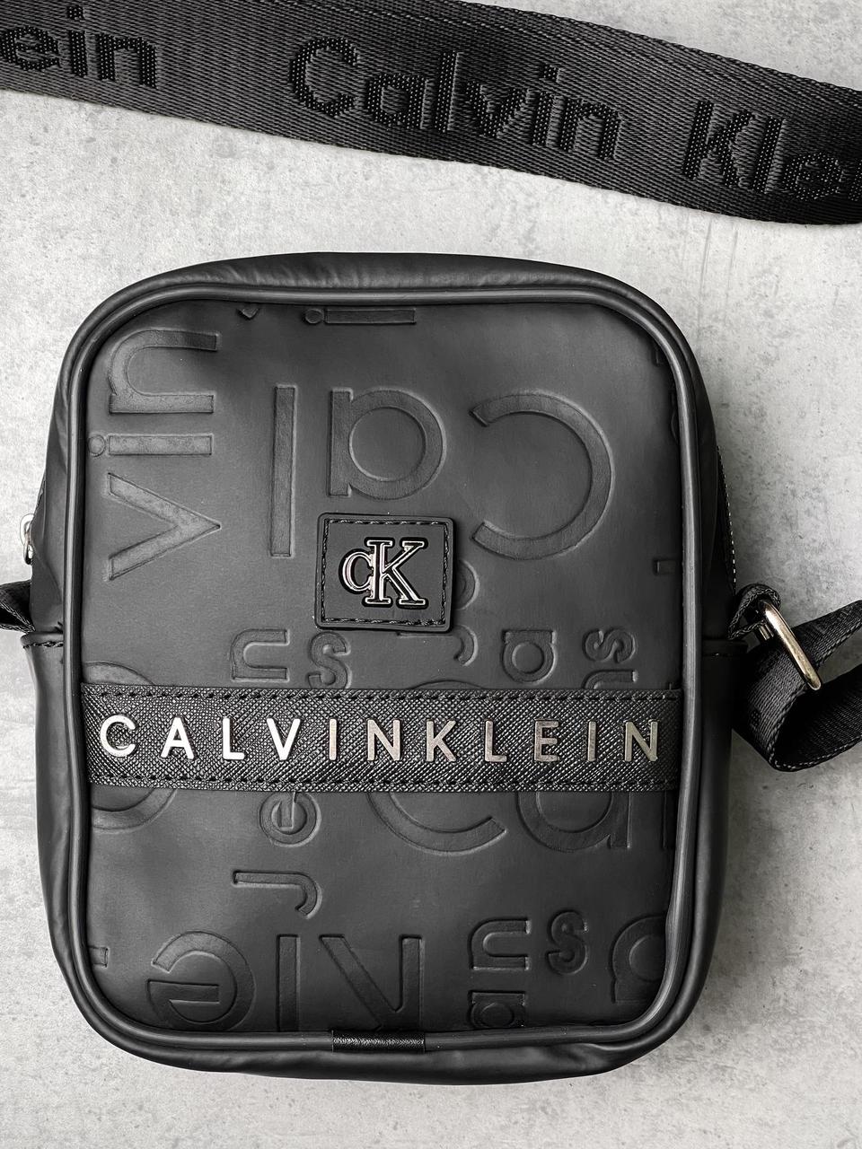 Барсетка Calvin Klein мужская, черная, сумка / месенджер кельвин кляйн ...