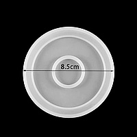 Силиконовый молд подставка Круг 8,5 см для эпоксидной смолы, гипса и бетона