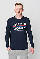 Футболка с длинными рукавами 12205129-Navy Blazer Jack & Jones L Темно-синий