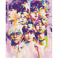 Картина по номерам "BTS. Bangtan Boys" Art Craft 10273-AC 40х50 см от 33Cows