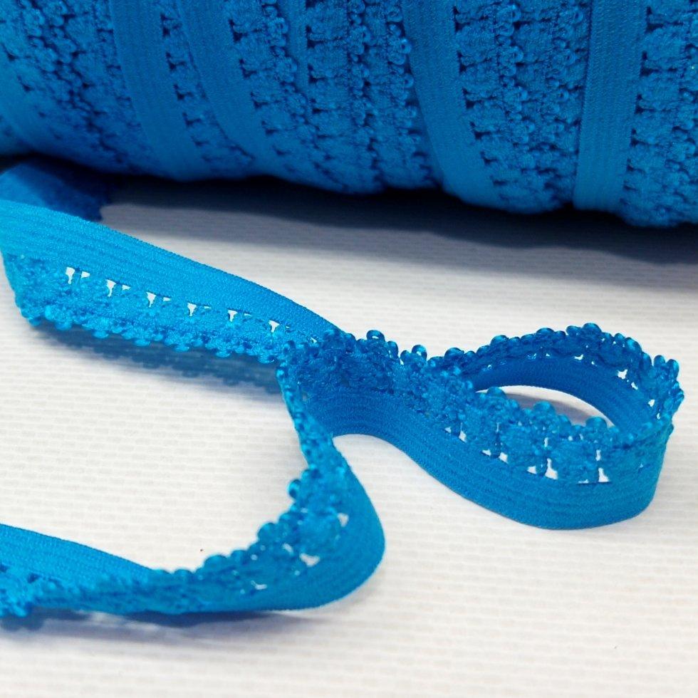 Резинка для пошива нижнего белья (отделочная) 13мм на метраж голубая - фото 2 - id-p1783186081