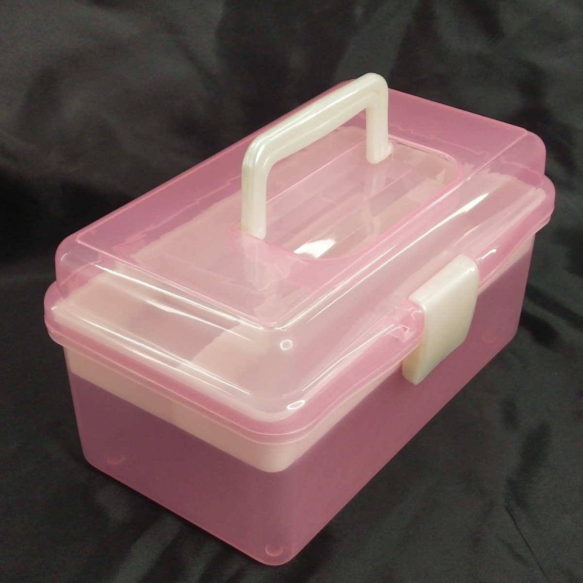 Чемоданчик-органайзер для рукоделия и шитья 24х14х14 см, розовый - фото 1 - id-p1783187245