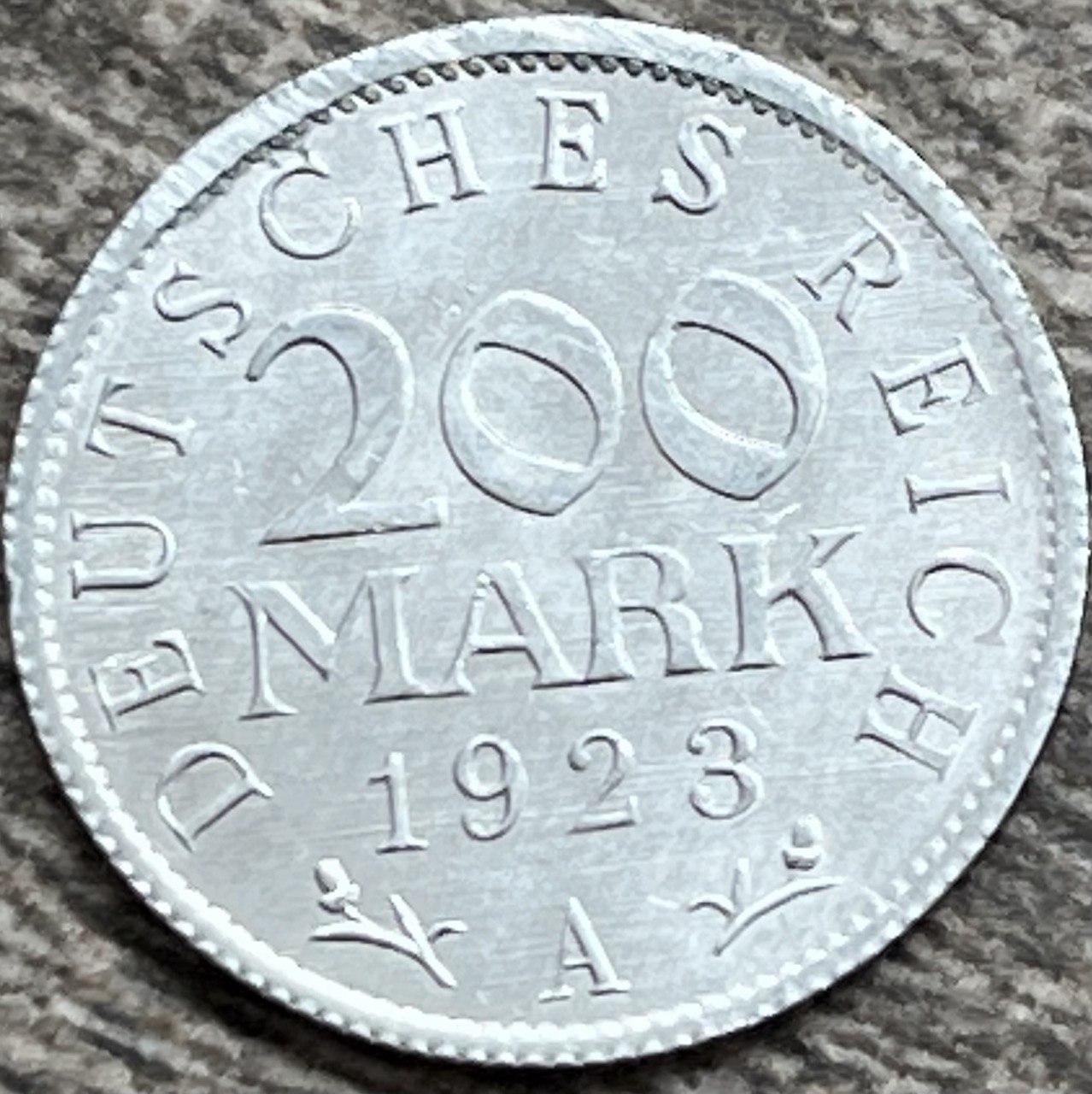 Купить Монета Германии 200 марок 1923 г. Веймар, цена 66.31 ₴ — Prom.ua ...