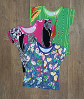 ОПТ футболка дитяча для дівчинки, літні дитячі футболки, дитячий одяг від виробника р.32 34