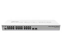 24-портовий керований L2 комутатор MikroTik CRS326-24G-2S+RM