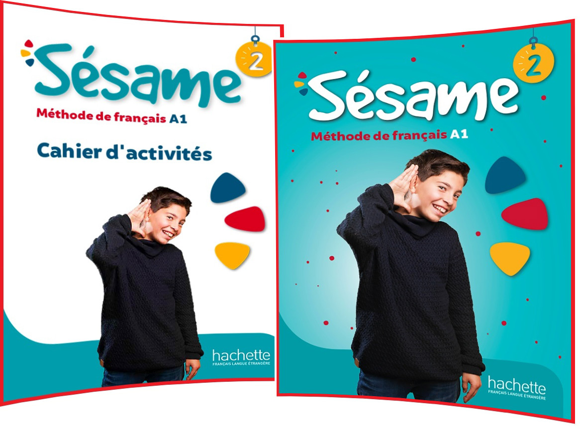 Sesame 2. Livre+Cahier d'activités. Комплект книг з французької мови. Hachette