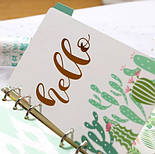 Розділювач для блокноту картонний, А5, Кактус, фото 3