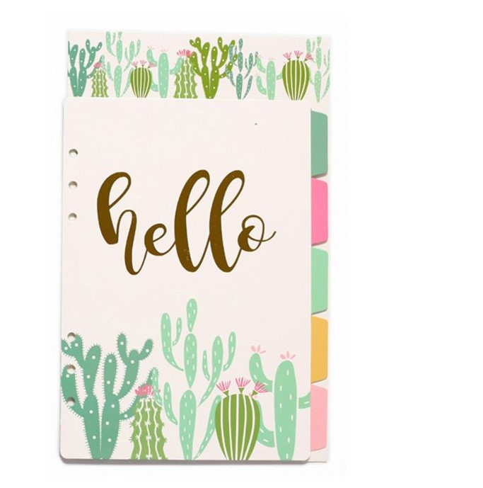 Розділювач для блокноту картонний, А5, Кактус, фото 1