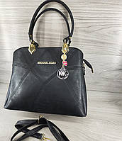 Модная вместительная сумка женская с двумя ручками из экокожи сумка классическая на длинной ручке сумки