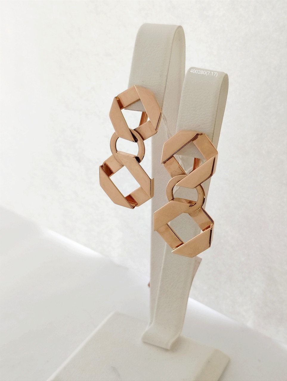 Золоті сережки без каміння, золотые серьги без вставок стильные серьги