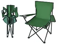 Раскладное кресло с чехлом для транспортировки, стул складной для туризма HX001 Camping quad chair Зеленый