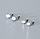 Срібні пусети - сережки гвоздики 3 мм "Леона" класичні з цирконом 925 проби EGYPT SILVER, фото 8