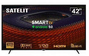 LED-телевизор TV 42 Satelit 42F9100ST Full HD/T2/Smart TV/Android 9/HDMI/USB/Wi-Fi/Ethernet/Black