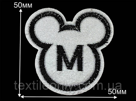 Нашивка Міккі Маус Світловідбивний 50х50 мм, фото 1