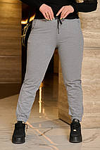 Жіночі спортивні штани 1036 темно-сірий, фото 2