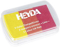 Чернильная подушечка Heyda 9 x 6 см Желто-красная 204888462
