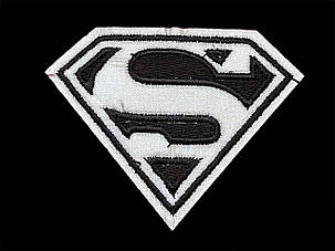 Нашивка Superman ~ Супермен Світловідбивна 70х55 мм, фото 3