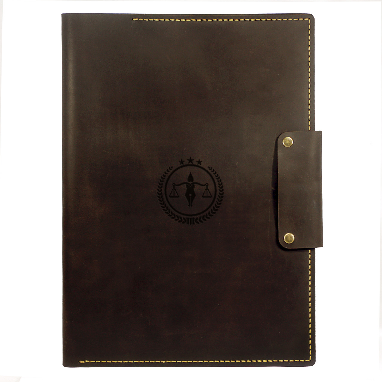 Шкіряна папка - портфель для документів Anchor Stuff Подарунок юристу А4 Коричнева (as150101-6)