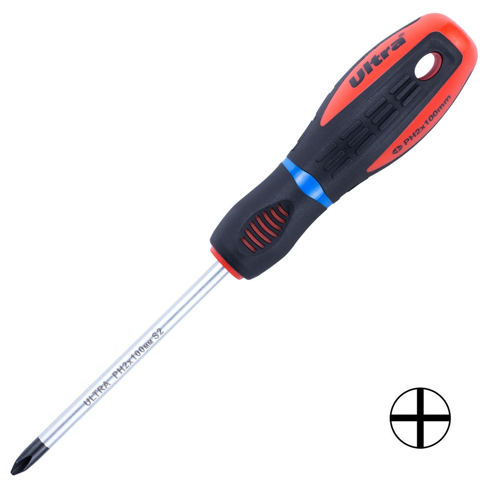 Викрутка хрестова PH 2×100 мм S2 Profi ULTRA (4000412)