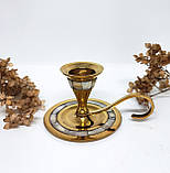 Підсвічник настільний з ручкою і гравіровкою (Греція), фото 2