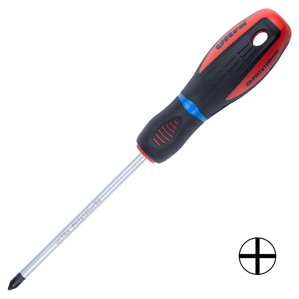 Викрутка хрестова PH 1×100 мм S2 Profi ULTRA (4000372)