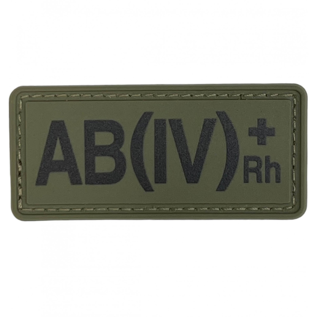 Шеврон група крові 4+ на липучці AB (IV) (+) RH пвх