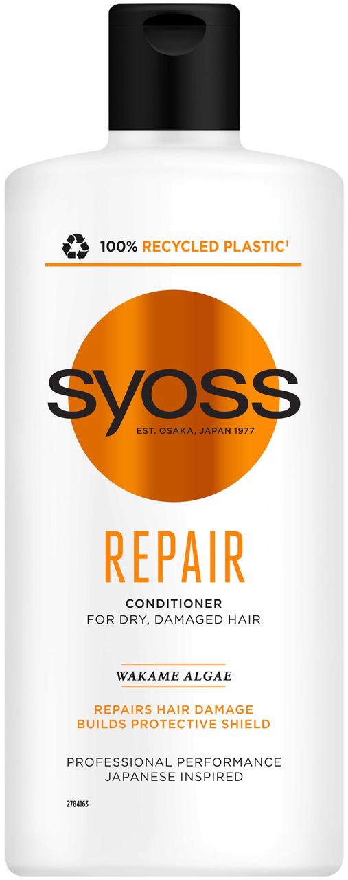 Бальзам SYOSS Repair з водоростями вакамі для сухого та пошкодженого волосся 440 мл