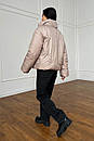Весняна жіноча коротка бежева куртка Сія 42 44 46 48 розміри, фото 2
