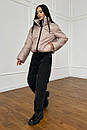 Весняна жіноча коротка бежева куртка Сія 42 44 46 48 розміри, фото 6