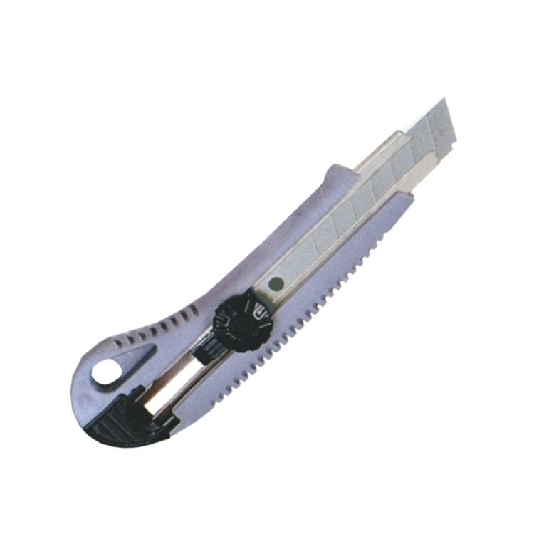 Ніж канцелярський 18 мм. Economix метал. напрямляючі E40502, фото 1