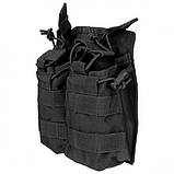 Тактична Сумка/ Підсумок Mil-Tec для 2-х Магазинів Open Top Чорний (13497002), фото 2