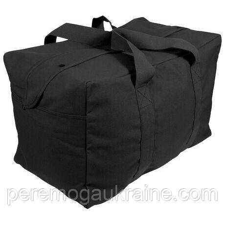 Тактична Сумка Mil-Tec Cotton Parachute Cargo Bag 77л 60 x 35 x 30см black 13827002
